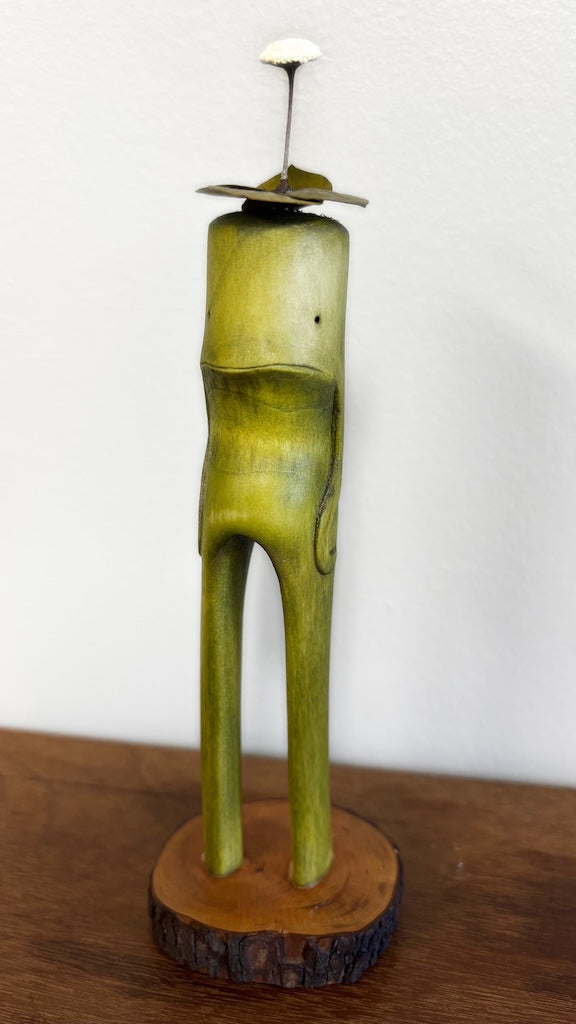 "SECOND CHANCE 112" HAND CARVED WOOD SCULPTURE VG112