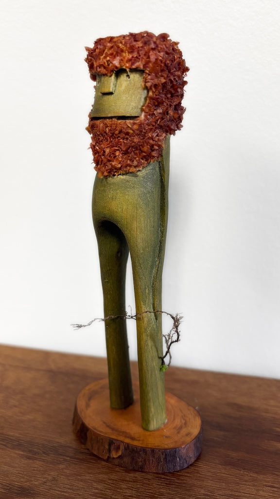 "SECOND CHANCE 113" HAND CARVED WOOD SCULPTURE VG113