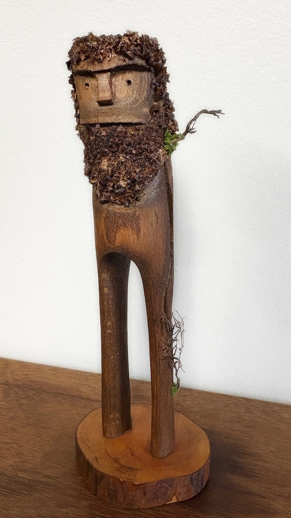 "SECOND CHANCE 113" HAND CARVED WOOD SCULPTURE VG114