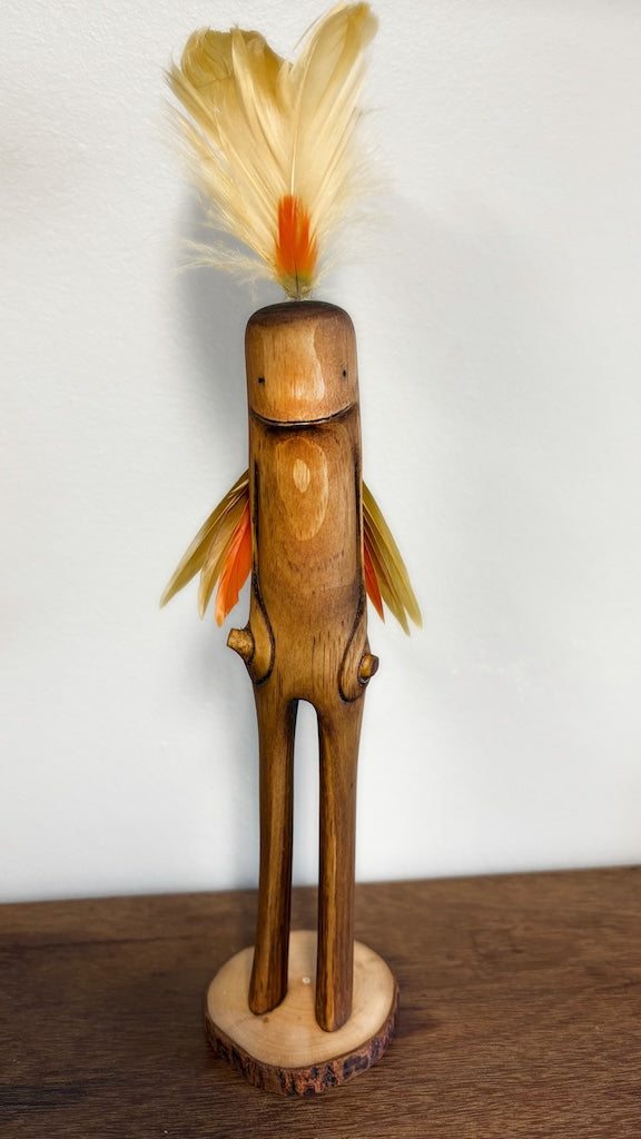 "SECOND CHANCE 120" HAND CARVED WOOD SCULPTURE VG120