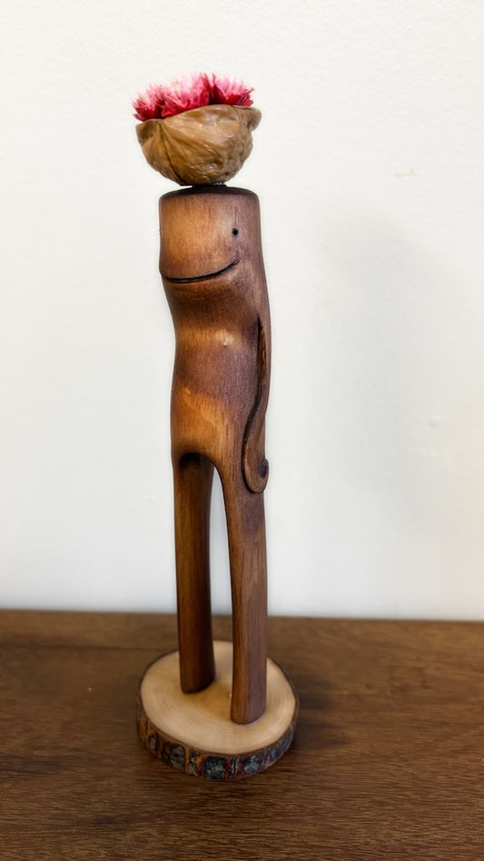 "SECOND CHANCE 130" HAND CARVED WOOD SCULPTURE VG130