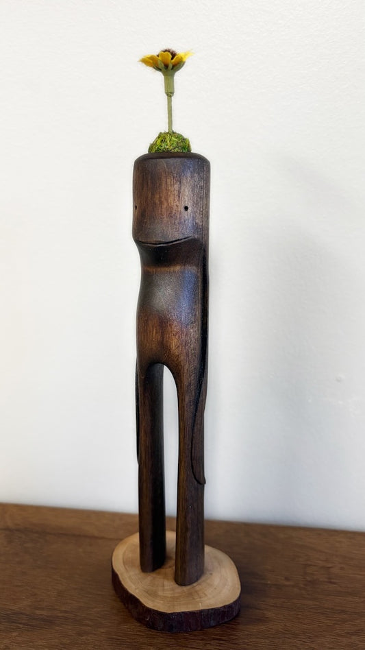 "SECOND CHANCE 137" HAND CARVED WOOD SCULPTURE VG137