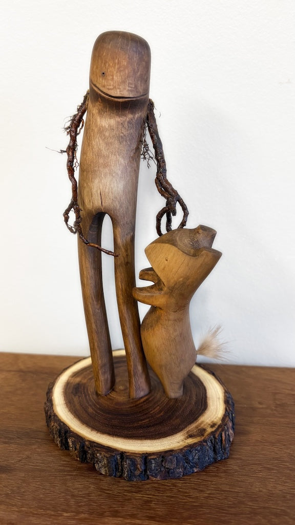 "SECOND CHANCE 139" HAND CARVED WOOD SCULPTURE VG139