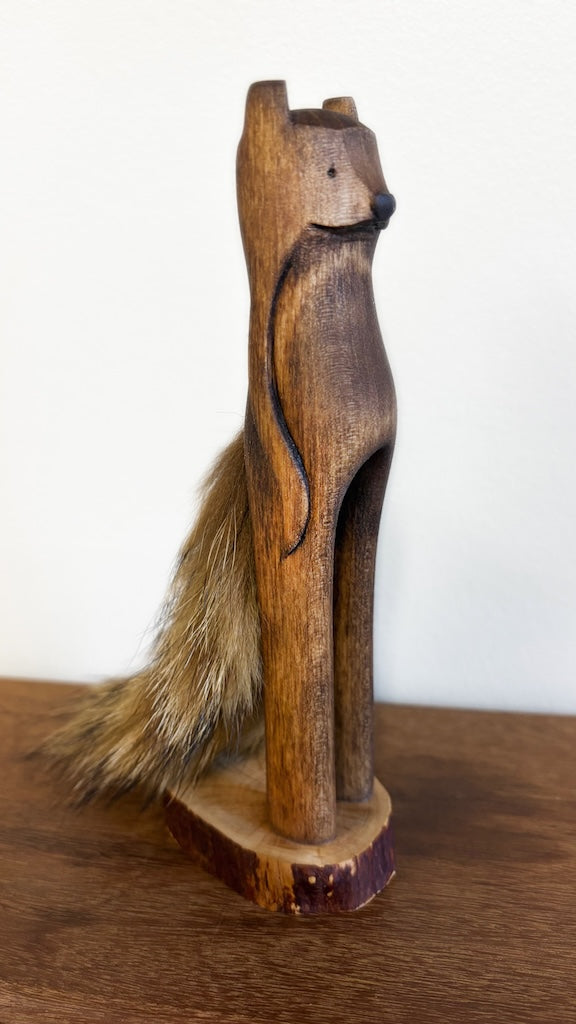"SECOND CHANCE 145" HAND CARVED WOOD SCULPTURE VG145