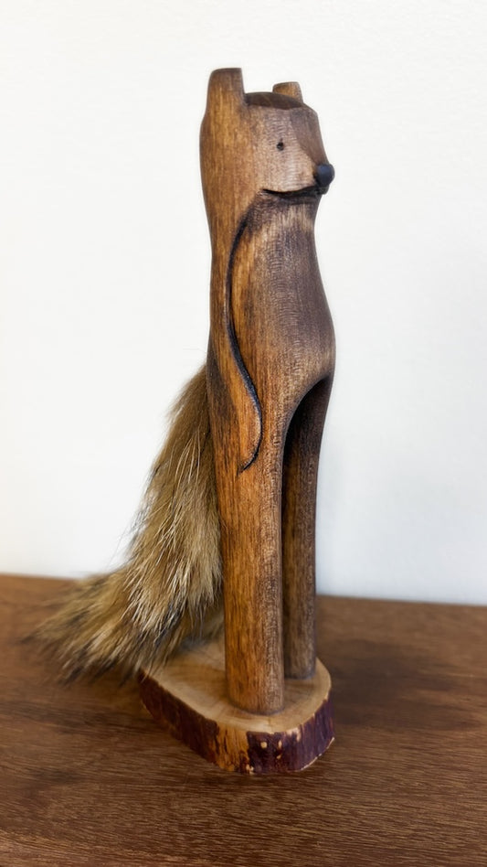 "SECOND CHANCE 145" HAND CARVED WOOD SCULPTURE VG145