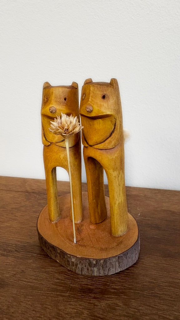 "SECOND CHANCE 148" HAND CARVED WOOD SCULPTURE VG148