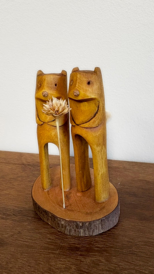 "SECOND CHANCE 148" HAND CARVED WOOD SCULPTURE VG148