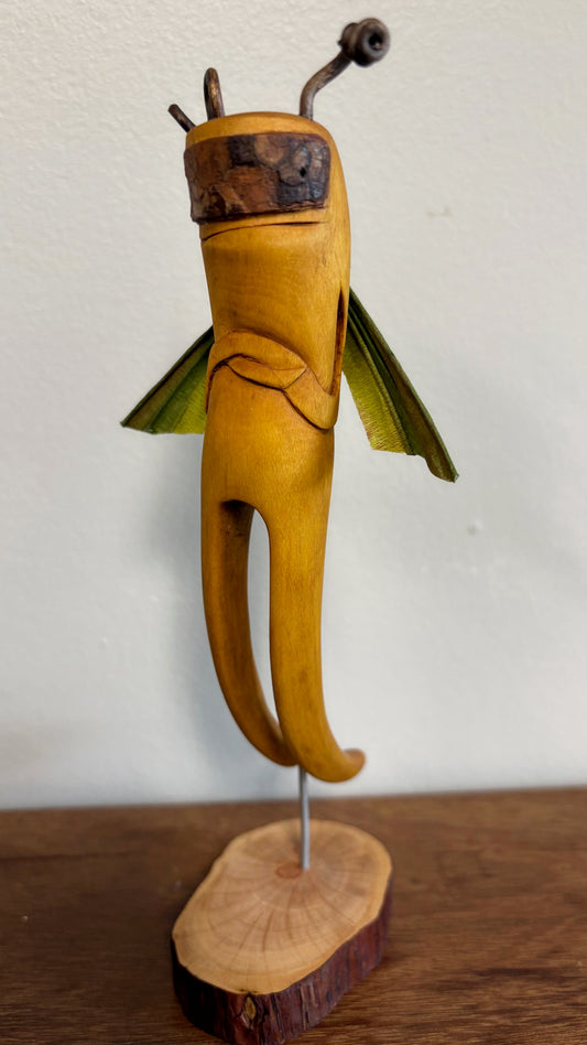 "SECOND CHANCE 153" HAND CARVED WOOD SCULPTURE VG153