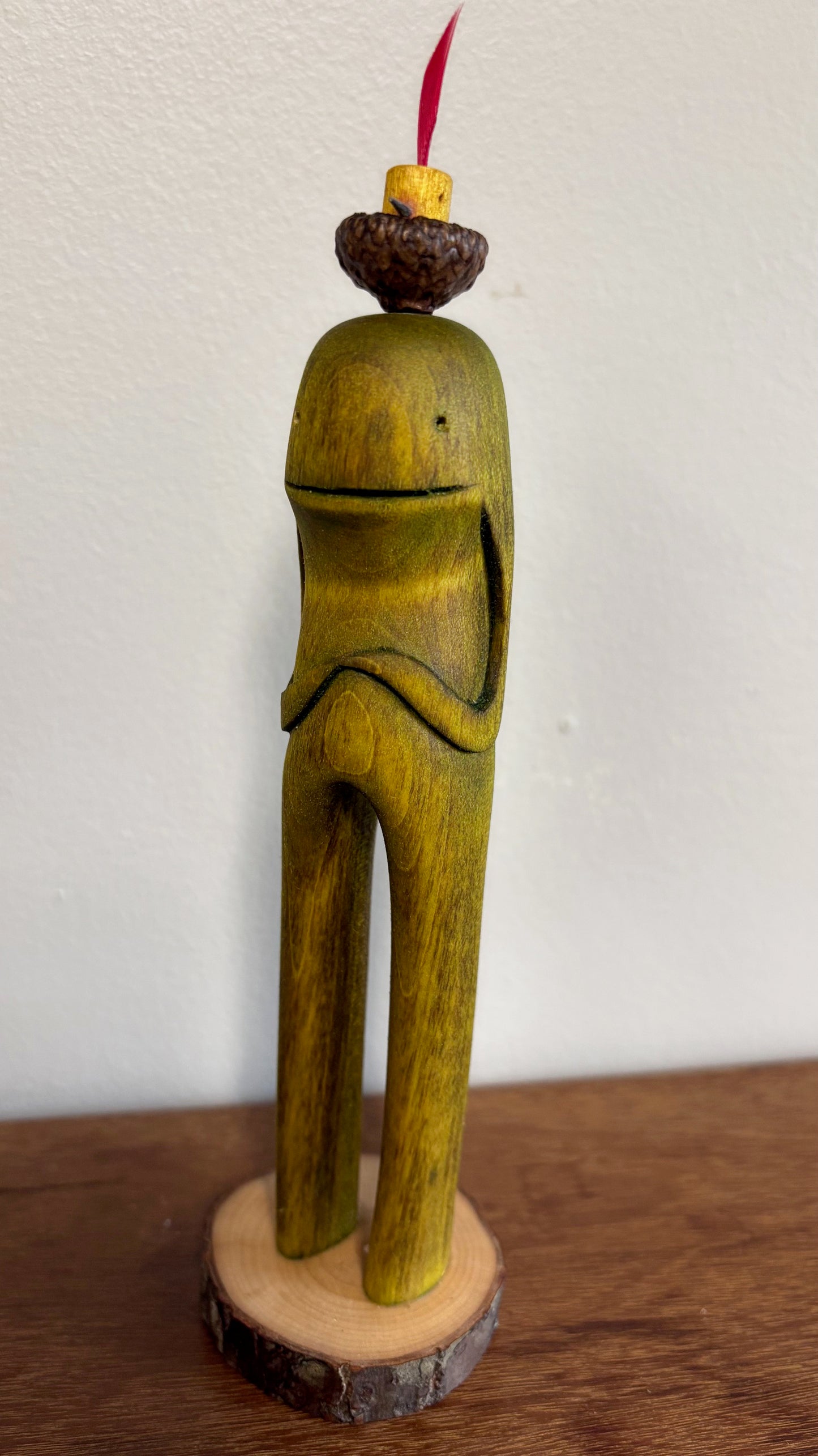 "SECOND CHANCE 155" HAND CARVED WOOD SCULPTURE VG155