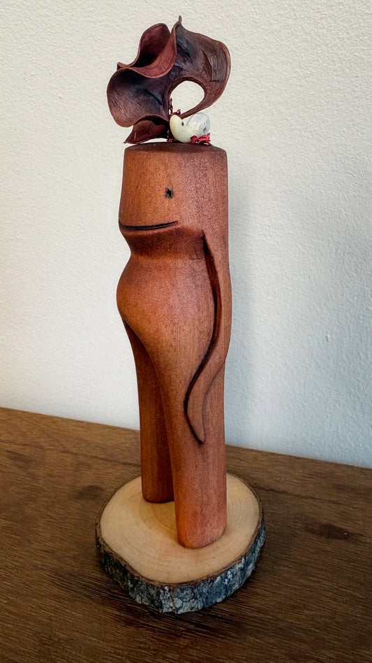 "SECOND CHANCE 165" HAND CARVED WOOD SCULPTURE VG165