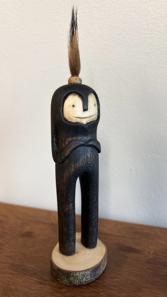 "SECOND CHANCE 167" HAND CARVED WOOD SCULPTURE VG167