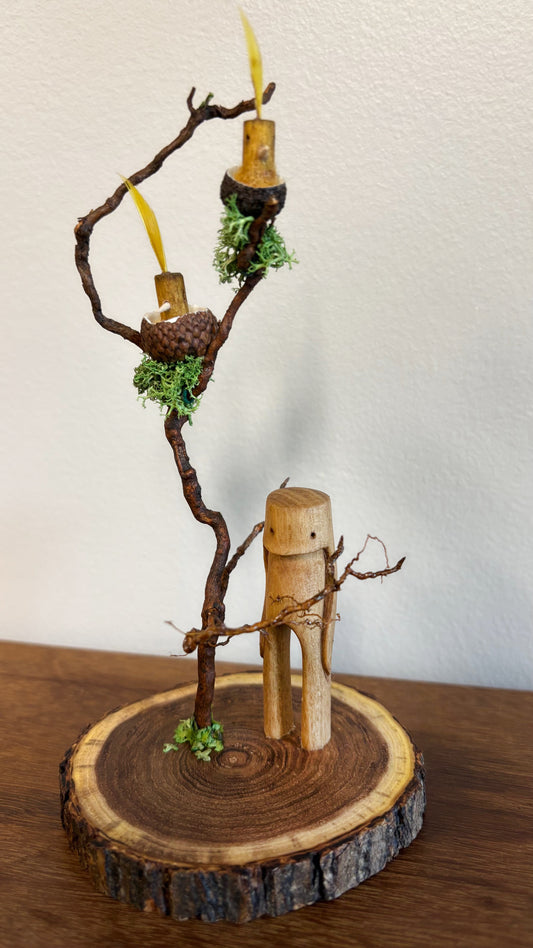 "SECOND CHANCE 169" HAND CARVED WOOD SCULPTURE VG169