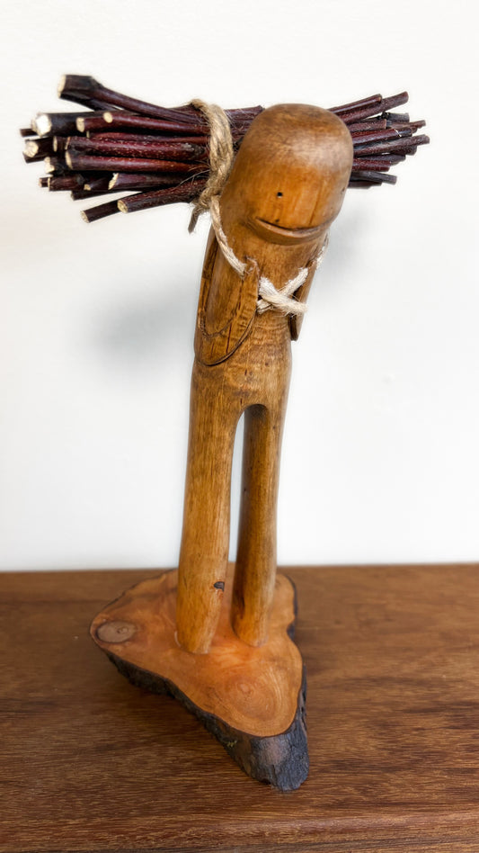 "SECOND CHANCE 179" HAND CARVED WOOD SCULPTURE VG179