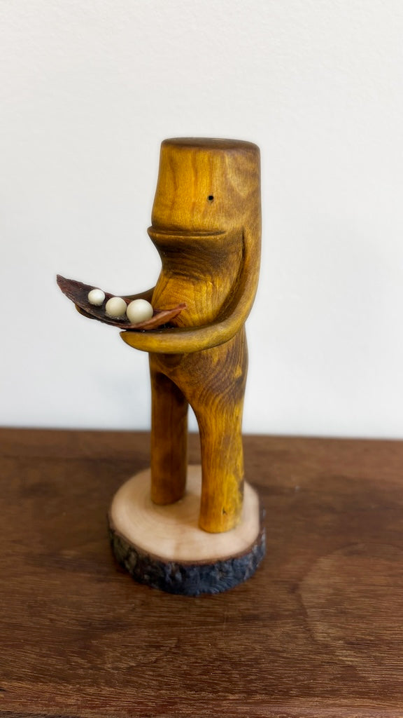 "SECOND CHANCE 187" HAND CARVED WOOD SCULPTURE VG187