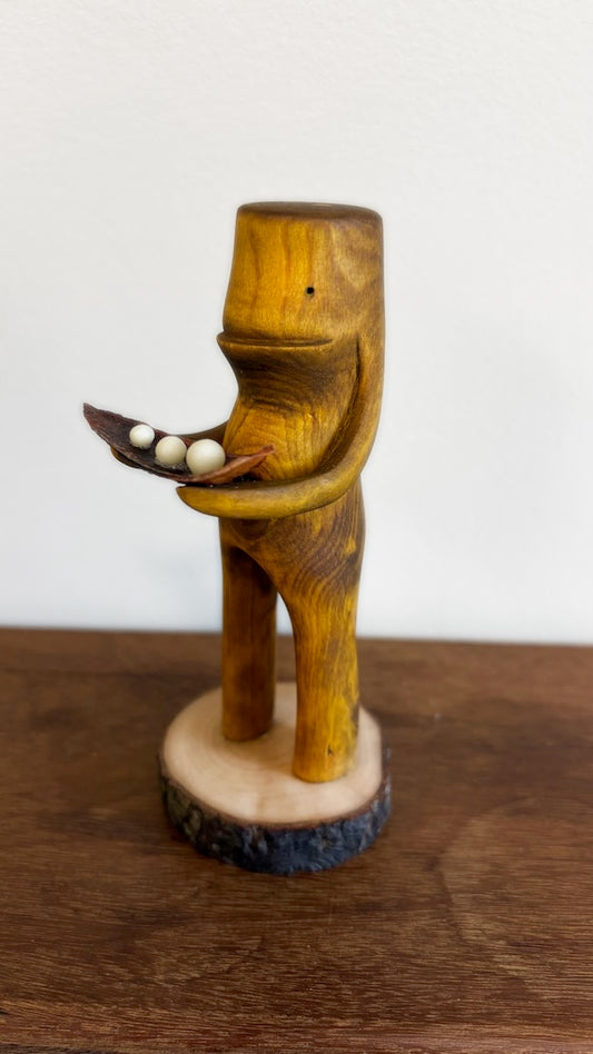 "SECOND CHANCE 187" HAND CARVED WOOD SCULPTURE VG187