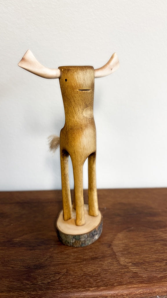 "SECOND CHANCE 188" HAND CARVED WOOD SCULPTURE VG188