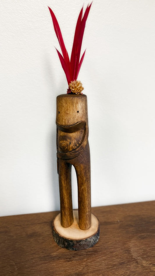 "SECOND CHANCE 191" HAND CARVED WOOD SCULPTURE VG191