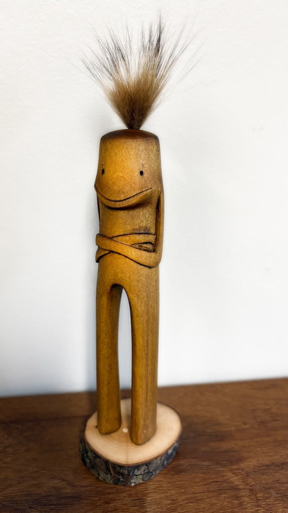 "SECOND CHANCE 194" HAND CARVED WOOD SCULPTURE VG194