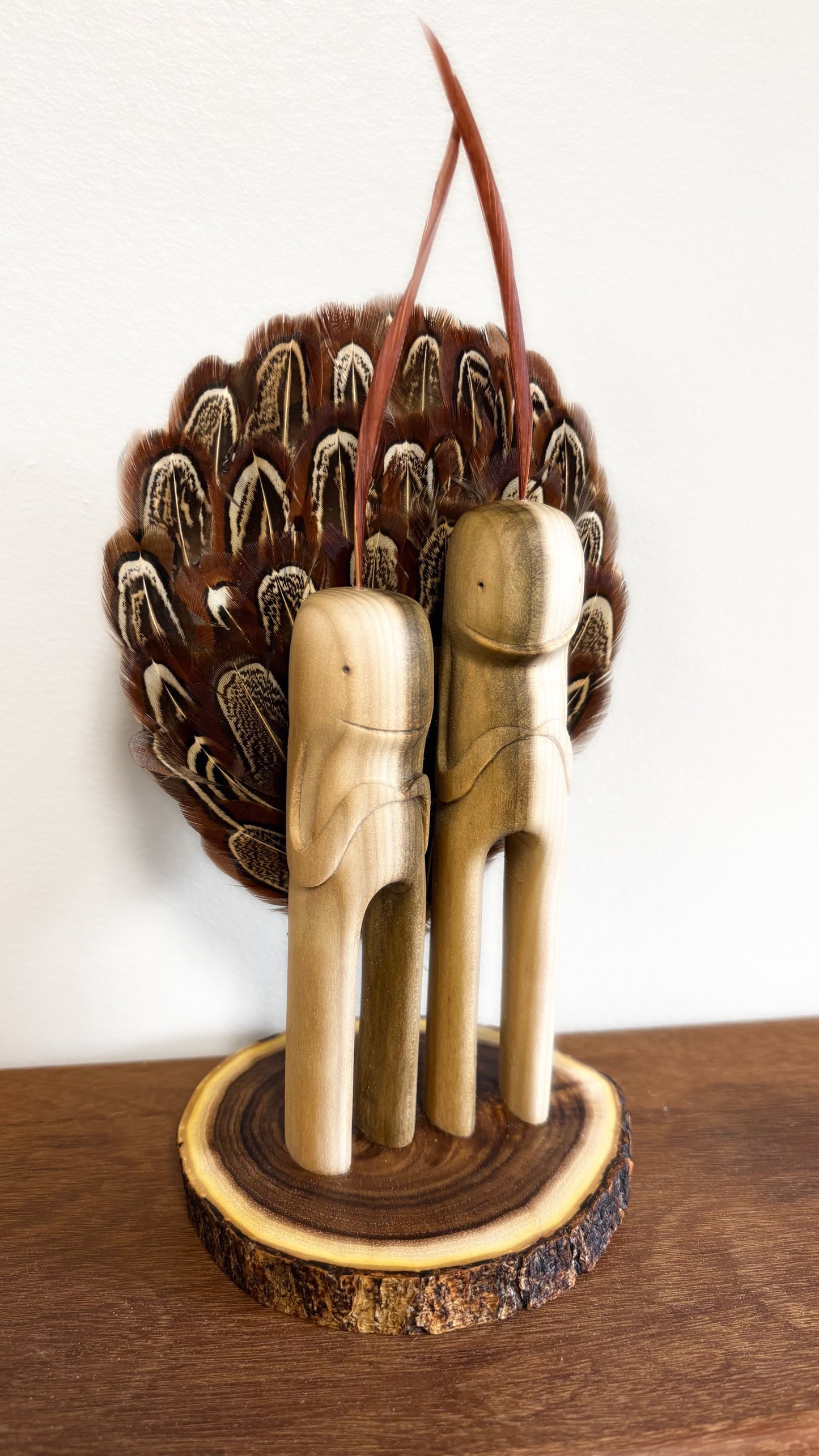"SECOND CHANCE 205" HAND CARVED WOOD SCULPTURE VG205