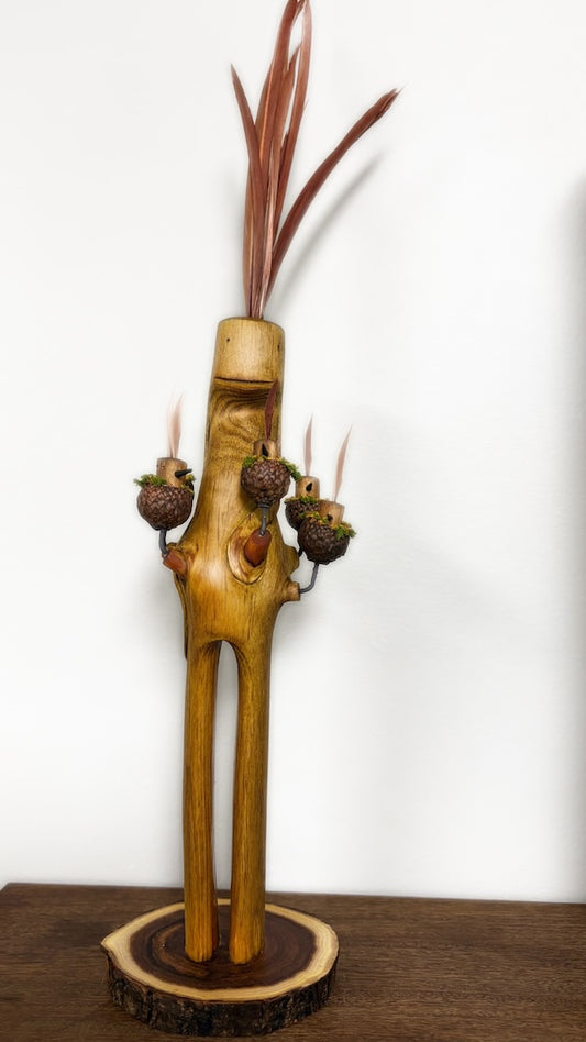 "SECOND CHANCE 210" HAND CARVED WOOD SCULPTURE VG210