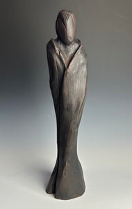 "SOLACE"" HAND CARVED WOOD SCULPTURE