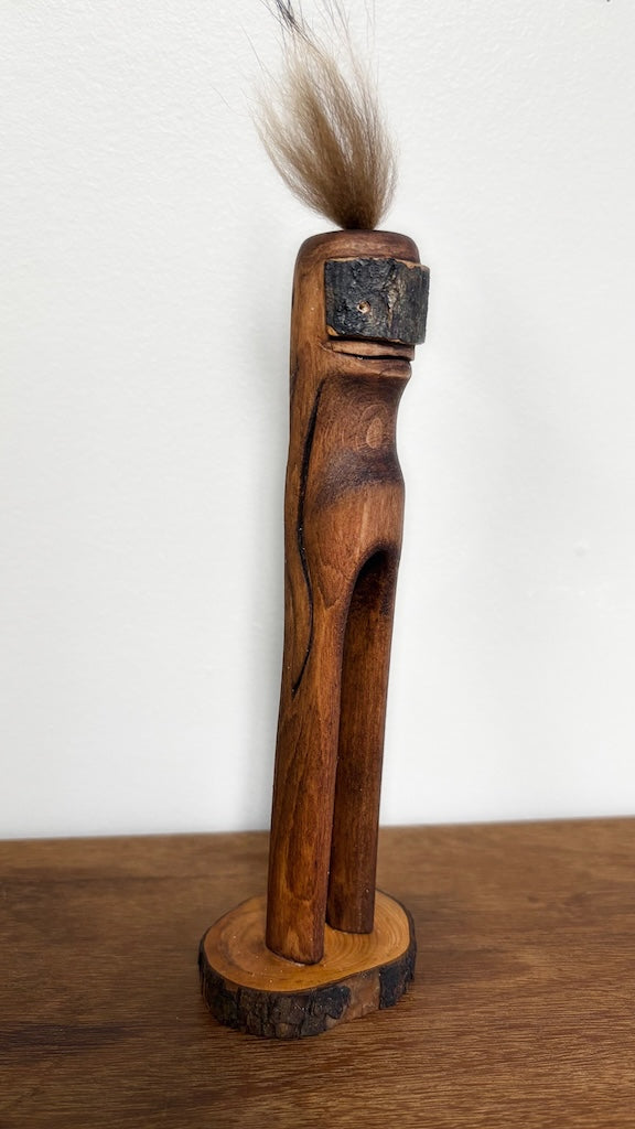 "SECOND CHANCE 37" HAND CARVED WOOD SCULPTURE VG37