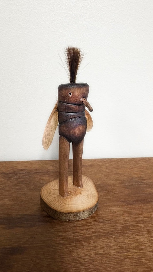 "SECOND CHANCE 42" HAND CARVED WOOD SCULPTURE VG42