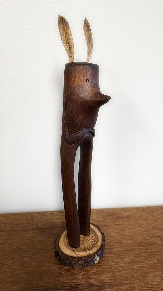 "SECOND CHANCE 43" HAND CARVED WOOD SCULPTURE VG43