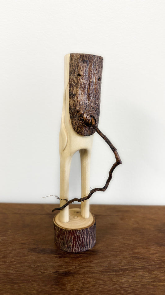 "SECOND CHANCE 58" HAND CARVED WOOD SCULPTURE VG58