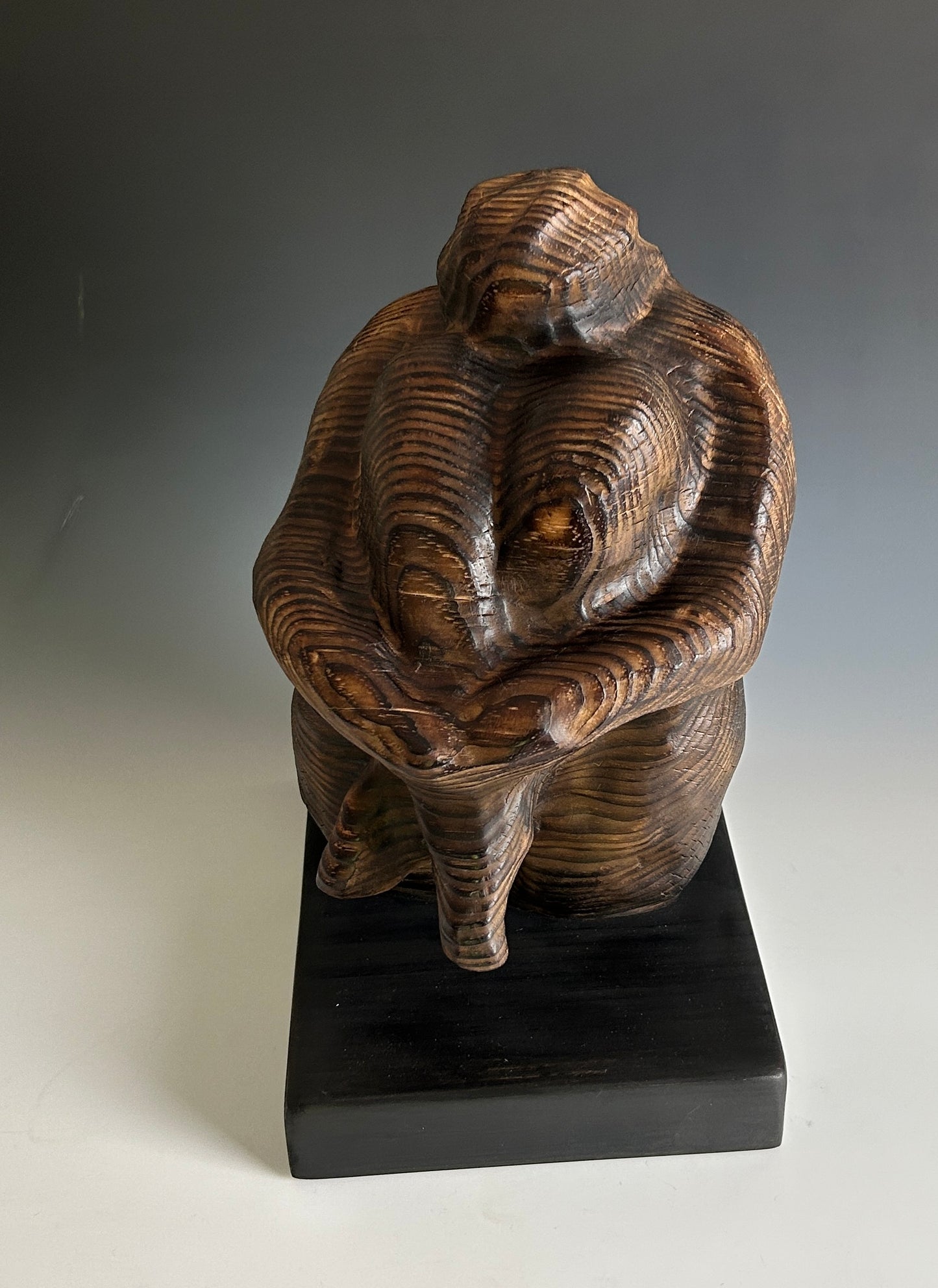 "INNER HAVEN"  WHITE PINE CARVED WOOD SCULPTURE