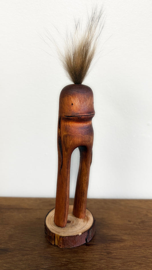 "SECOND CHANCE 63" HAND CARVED WOOD SCULPTURE VG63