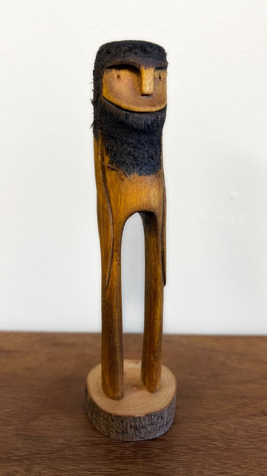 "SECOND CHANCE 69" HAND CARVED WOOD SCULPTURE VG69