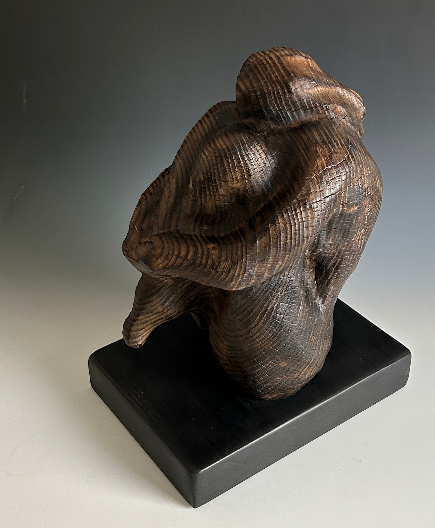 "INNER HAVEN"  WHITE PINE CARVED WOOD SCULPTURE