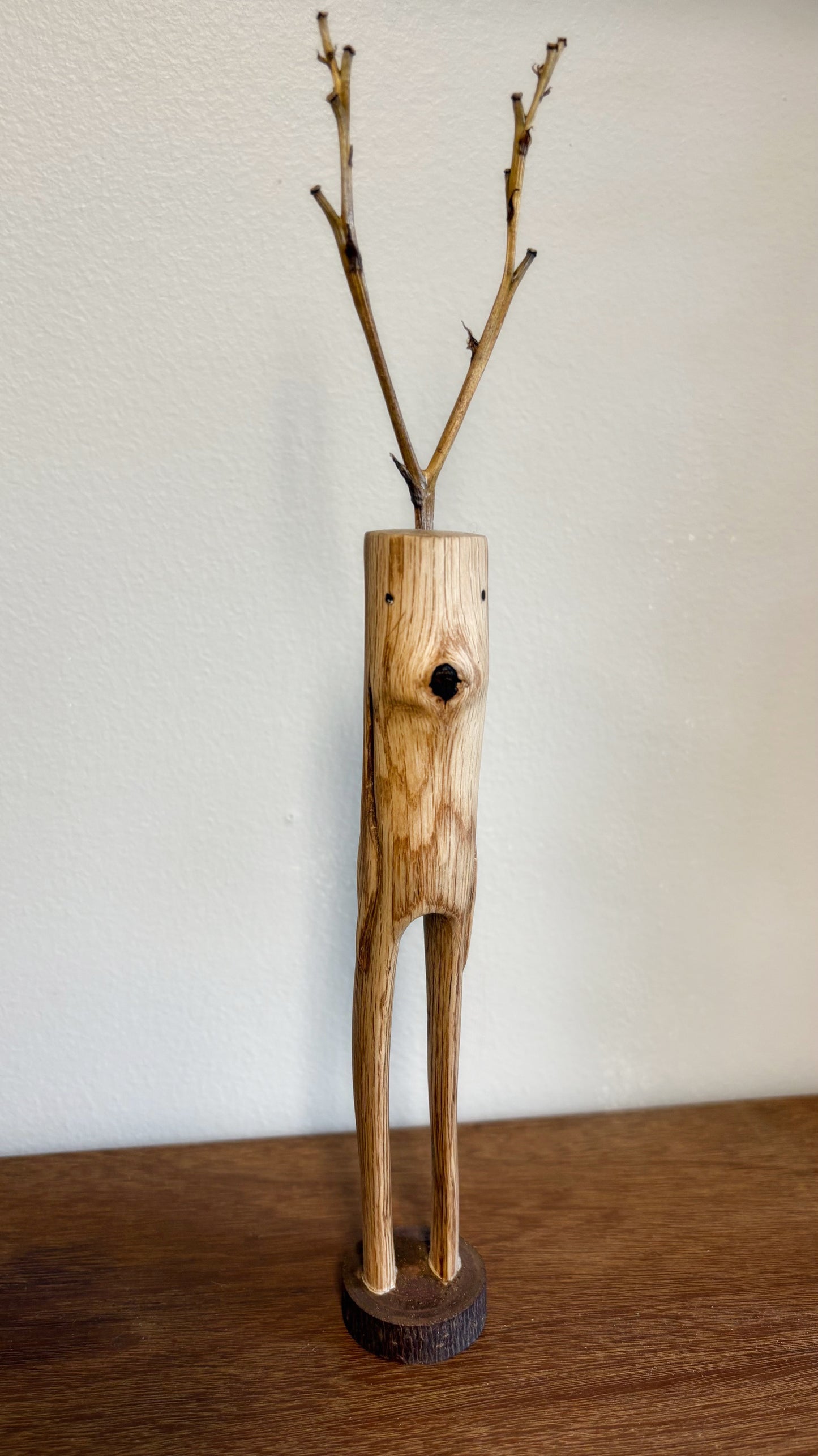 "SECOND CHANCE VI" HAND CARVED WOOD SCULPTURE VG6