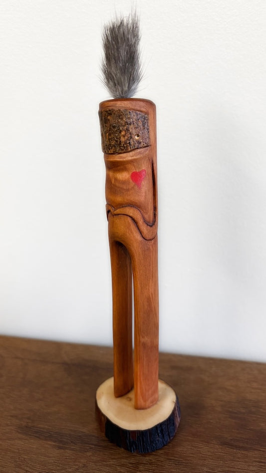 "SECOND CHANCE 74" HAND CARVED WOOD SCULPTURE VG74