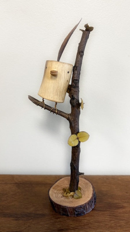 "SECOND CHANCE 78" HAND CARVED WOOD SCULPTURE VG78