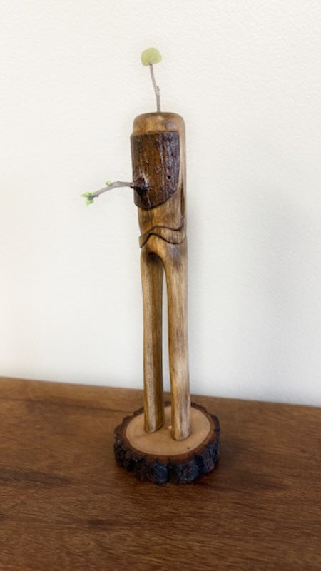 "SECOND CHANCE 81" HAND CARVED WOOD SCULPTURE VG81