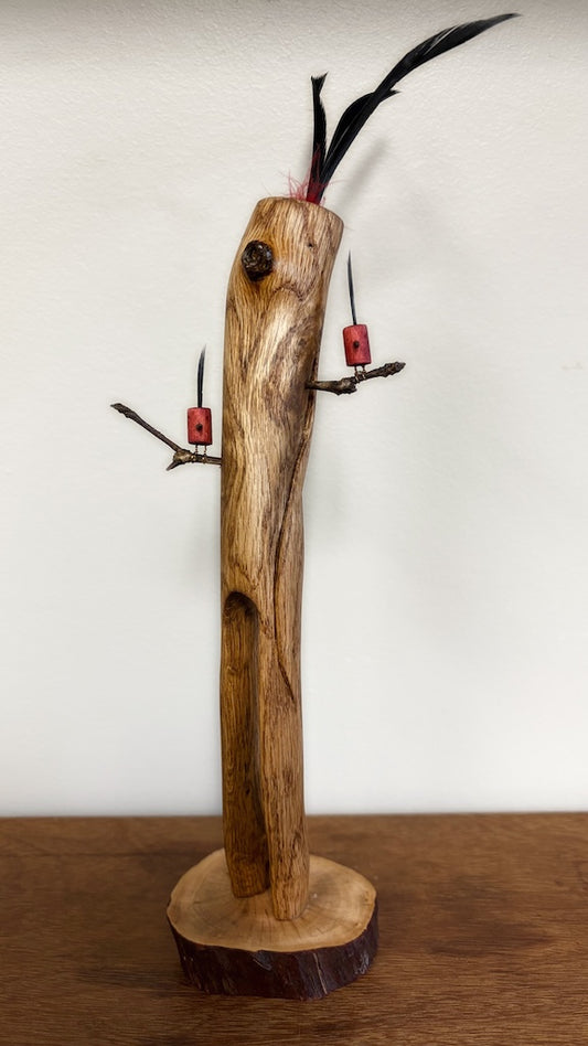 "SECOND CHANCE 85" HAND CARVED WOOD SCULPTURE VG85