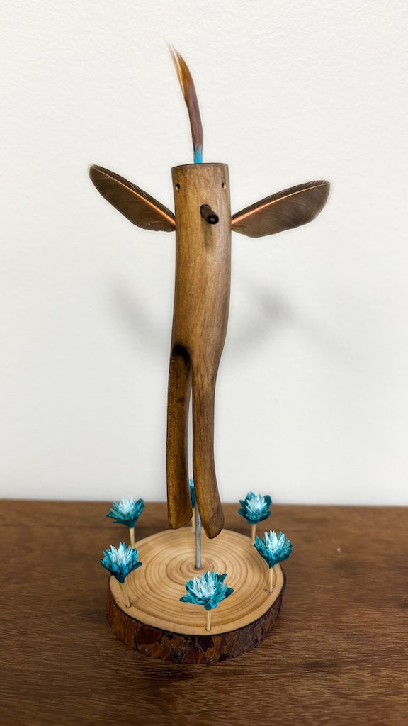 "SECOND CHANCE 87" HAND CARVED WOOD SCULPTURE VG87