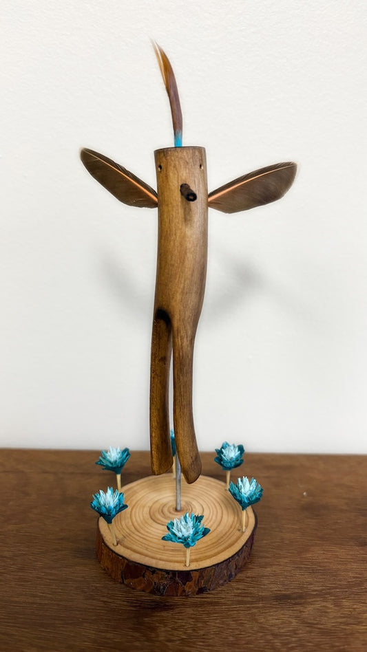 "SECOND CHANCE 87" HAND CARVED WOOD SCULPTURE VG87