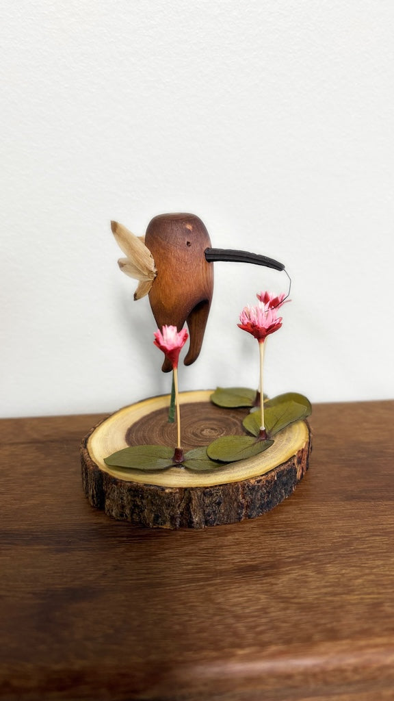 "SECOND CHANCE 91" HAND CARVED WOOD SCULPTURE VG91