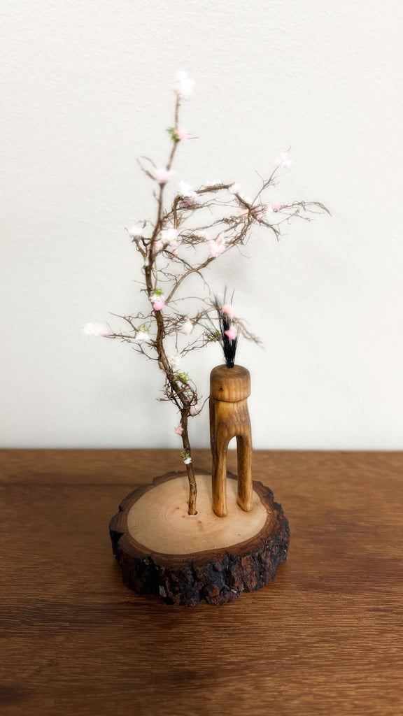 "SECOND CHANCE 93" HAND CARVED WOOD SCULPTURE VG93