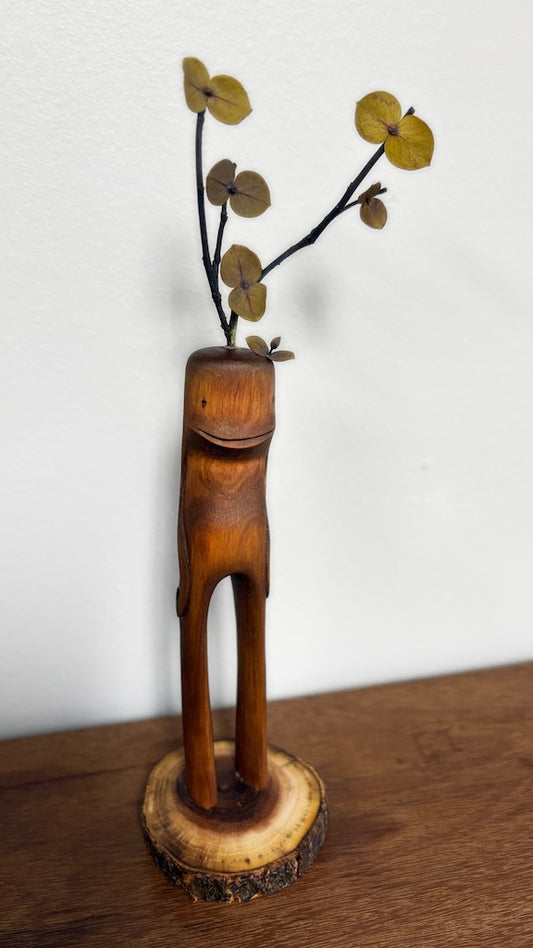 "SECOND CHANCE 95" HAND CARVED WOOD SCULPTURE VG95