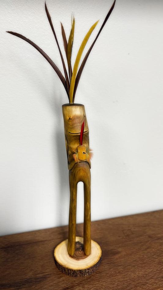 "SECOND CHANCE 97" HAND CARVED WOOD SCULPTURE VG97