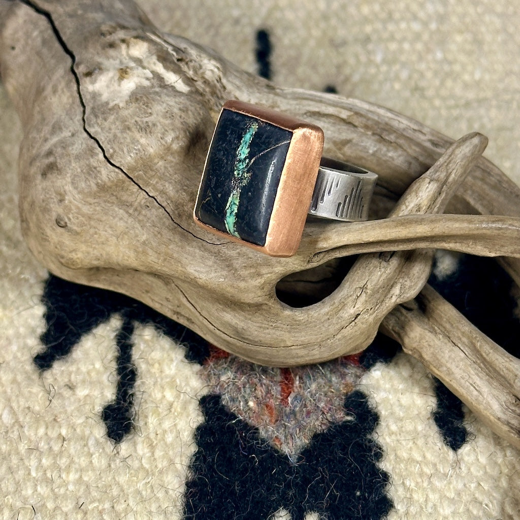 BLACK JACK TURQUOISE RING AS246