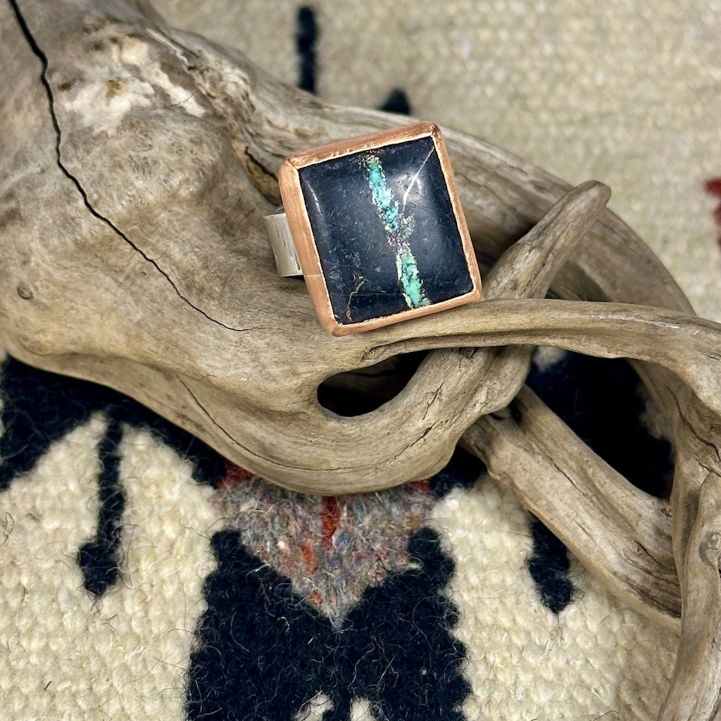 BLACK JACK TURQUOISE RING AS246