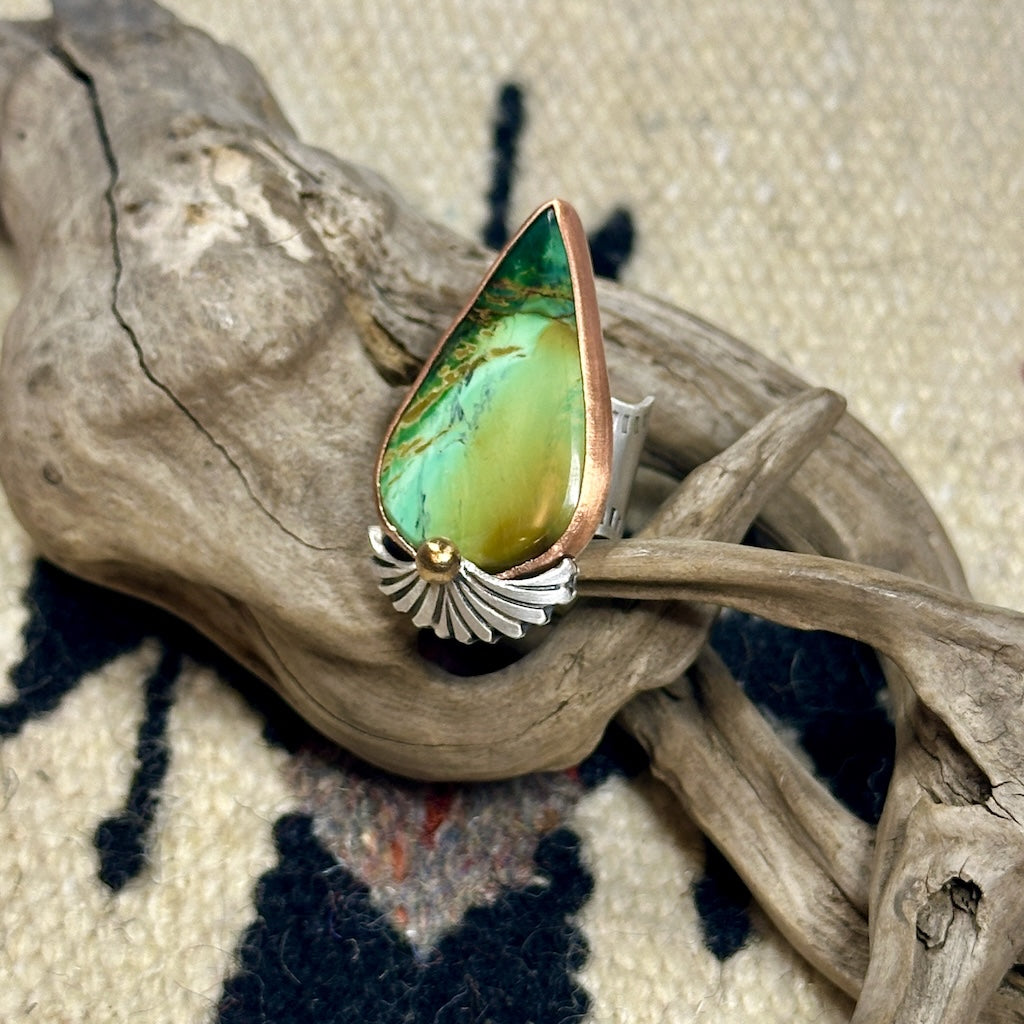 CRESCENT LAKE VARISCITE LAKE RING AS247