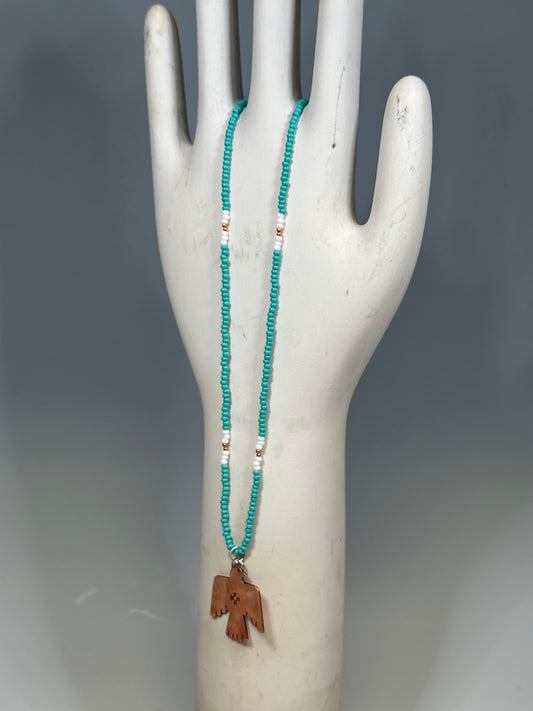 COPPER THUNDERBIRD NECKLACE AS283