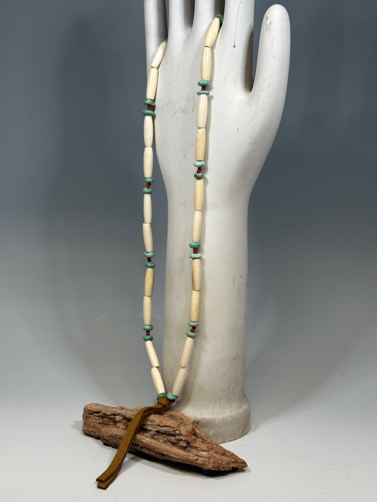 BONE BEAD PROTECTION NECKLACE AS286