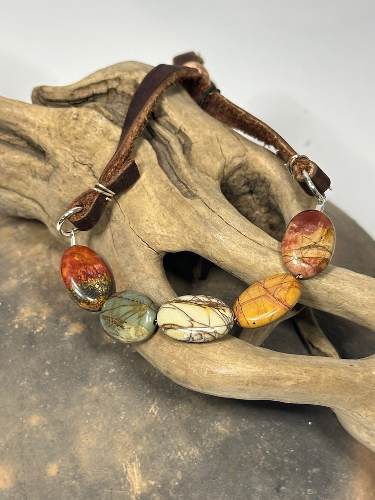 JASPER LEATHER BRACELET AS317